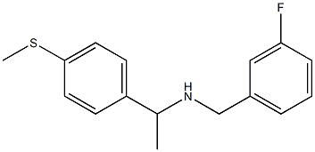 [(3-fluorophenyl)methyl]({1-[4-(methylsulfanyl)phenyl]ethyl})amine