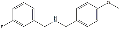 [(3-fluorophenyl)methyl][(4-methoxyphenyl)methyl]amine Structure