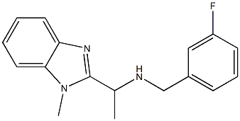 [(3-fluorophenyl)methyl][1-(1-methyl-1H-1,3-benzodiazol-2-yl)ethyl]amine