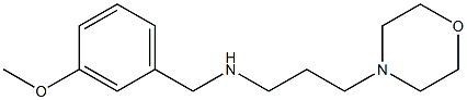 [(3-methoxyphenyl)methyl][3-(morpholin-4-yl)propyl]amine Struktur