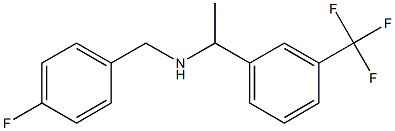 [(4-fluorophenyl)methyl]({1-[3-(trifluoromethyl)phenyl]ethyl})amine 结构式