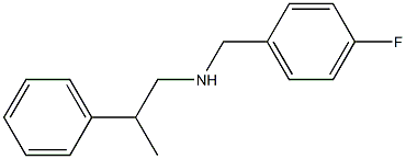 [(4-fluorophenyl)methyl](2-phenylpropyl)amine Structure