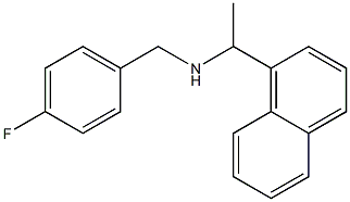 [(4-fluorophenyl)methyl][1-(naphthalen-1-yl)ethyl]amine Structure