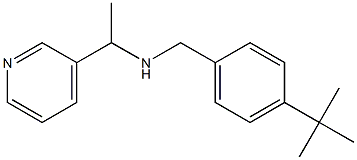 [(4-tert-butylphenyl)methyl][1-(pyridin-3-yl)ethyl]amine 结构式