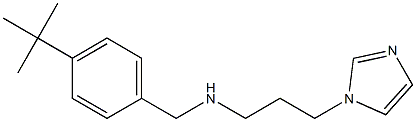 [(4-tert-butylphenyl)methyl][3-(1H-imidazol-1-yl)propyl]amine 结构式