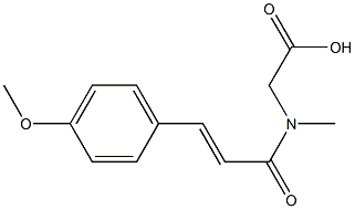 [[(2E)-3-(4-methoxyphenyl)prop-2-enoyl](methyl)amino]acetic acid