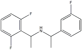 [1-(2,6-difluorophenyl)ethyl][1-(3-fluorophenyl)ethyl]amine Struktur