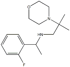 [1-(2-fluorophenyl)ethyl][2-methyl-2-(morpholin-4-yl)propyl]amine Struktur