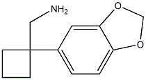 [1-(2H-1,3-benzodioxol-5-yl)cyclobutyl]methanamine Struktur
