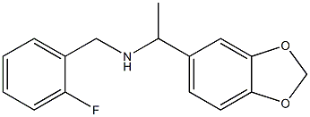 [1-(2H-1,3-benzodioxol-5-yl)ethyl][(2-fluorophenyl)methyl]amine Structure