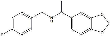 [1-(2H-1,3-benzodioxol-5-yl)ethyl][(4-fluorophenyl)methyl]amine Structure
