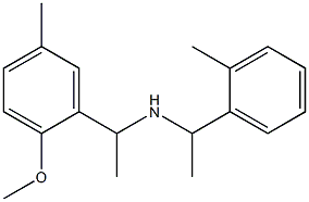 [1-(2-methoxy-5-methylphenyl)ethyl][1-(2-methylphenyl)ethyl]amine|
