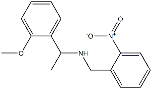 [1-(2-methoxyphenyl)ethyl][(2-nitrophenyl)methyl]amine Structure