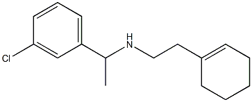 [1-(3-chlorophenyl)ethyl][2-(cyclohex-1-en-1-yl)ethyl]amine 结构式