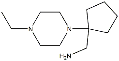 [1-(4-ethylpiperazin-1-yl)cyclopentyl]methylamine Struktur