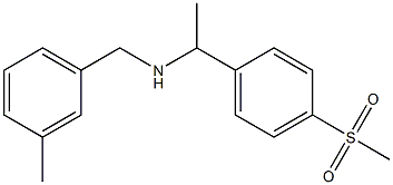 [1-(4-methanesulfonylphenyl)ethyl][(3-methylphenyl)methyl]amine