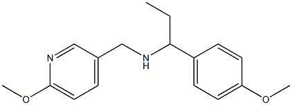 [1-(4-methoxyphenyl)propyl][(6-methoxypyridin-3-yl)methyl]amine