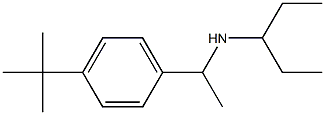 [1-(4-tert-butylphenyl)ethyl](pentan-3-yl)amine Struktur