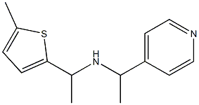 [1-(5-methylthiophen-2-yl)ethyl][1-(pyridin-4-yl)ethyl]amine Structure