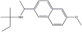 [1-(6-methoxynaphthalen-2-yl)ethyl](2-methylbutan-2-yl)amine Struktur