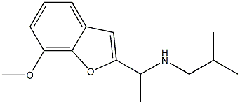 [1-(7-methoxy-1-benzofuran-2-yl)ethyl](2-methylpropyl)amine Structure