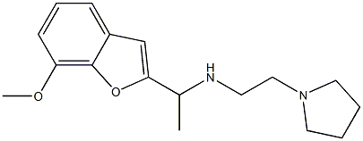 [1-(7-methoxy-1-benzofuran-2-yl)ethyl][2-(pyrrolidin-1-yl)ethyl]amine Structure
