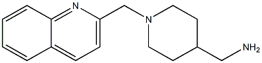 [1-(quinolin-2-ylmethyl)piperidin-4-yl]methanamine 化学構造式