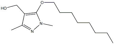 [1,3-dimethyl-5-(octyloxy)-1H-pyrazol-4-yl]methanol Structure