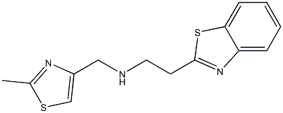 [2-(1,3-benzothiazol-2-yl)ethyl][(2-methyl-1,3-thiazol-4-yl)methyl]amine Structure
