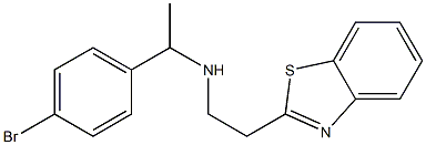 [2-(1,3-benzothiazol-2-yl)ethyl][1-(4-bromophenyl)ethyl]amine Structure