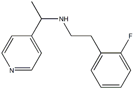 [2-(2-fluorophenyl)ethyl][1-(pyridin-4-yl)ethyl]amine Struktur