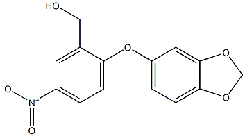 [2-(2H-1,3-benzodioxol-5-yloxy)-5-nitrophenyl]methanol Structure