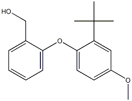 [2-(2-tert-butyl-4-methoxyphenoxy)phenyl]methanol Struktur
