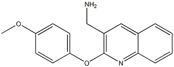 [2-(4-methoxyphenoxy)quinolin-3-yl]methanamine|