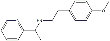 [2-(4-methoxyphenyl)ethyl][1-(pyridin-2-yl)ethyl]amine Structure
