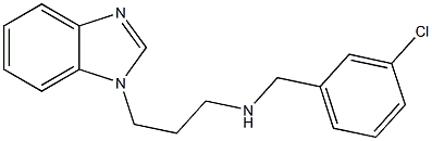 [3-(1H-1,3-benzodiazol-1-yl)propyl][(3-chlorophenyl)methyl]amine