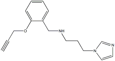 [3-(1H-imidazol-1-yl)propyl]({[2-(prop-2-yn-1-yloxy)phenyl]methyl})amine|