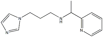 [3-(1H-imidazol-1-yl)propyl][1-(pyridin-2-yl)ethyl]amine Structure