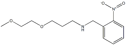 [3-(2-methoxyethoxy)propyl][(2-nitrophenyl)methyl]amine Struktur