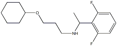 [3-(cyclohexyloxy)propyl][1-(2,6-difluorophenyl)ethyl]amine|