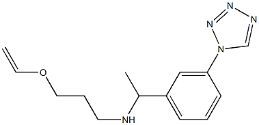 [3-(ethenyloxy)propyl]({1-[3-(1H-1,2,3,4-tetrazol-1-yl)phenyl]ethyl})amine
