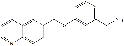 [3-(quinolin-6-ylmethoxy)phenyl]methanamine Structure