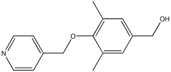[3,5-dimethyl-4-(pyridin-4-ylmethoxy)phenyl]methanol Structure