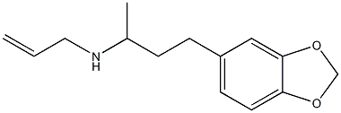 [4-(2H-1,3-benzodioxol-5-yl)butan-2-yl](prop-2-en-1-yl)amine 结构式