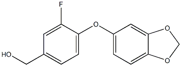 [4-(2H-1,3-benzodioxol-5-yloxy)-3-fluorophenyl]methanol Structure