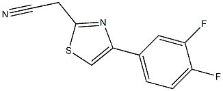 [4-(3,4-difluorophenyl)-1,3-thiazol-2-yl]acetonitrile Struktur