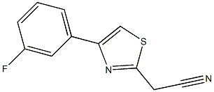 [4-(3-fluorophenyl)-1,3-thiazol-2-yl]acetonitrile Structure