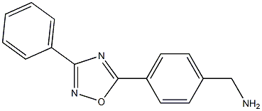 [4-(3-phenyl-1,2,4-oxadiazol-5-yl)phenyl]methanamine Struktur