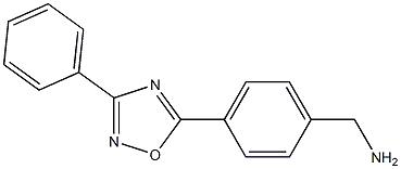 [4-(3-phenyl-1,2,4-oxadiazol-5-yl)phenyl]methanamine Structure