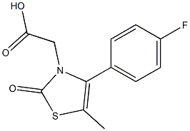 [4-(4-fluorophenyl)-5-methyl-2-oxo-1,3-thiazol-3(2H)-yl]acetic acid Structure